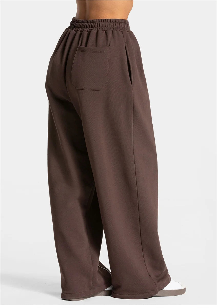 Women's Jogger Straight Trousers Trendy Sports Pants Running Yoga Pants Casual Pockets Women Loose Low Waist Wide Leg Pant Mujer