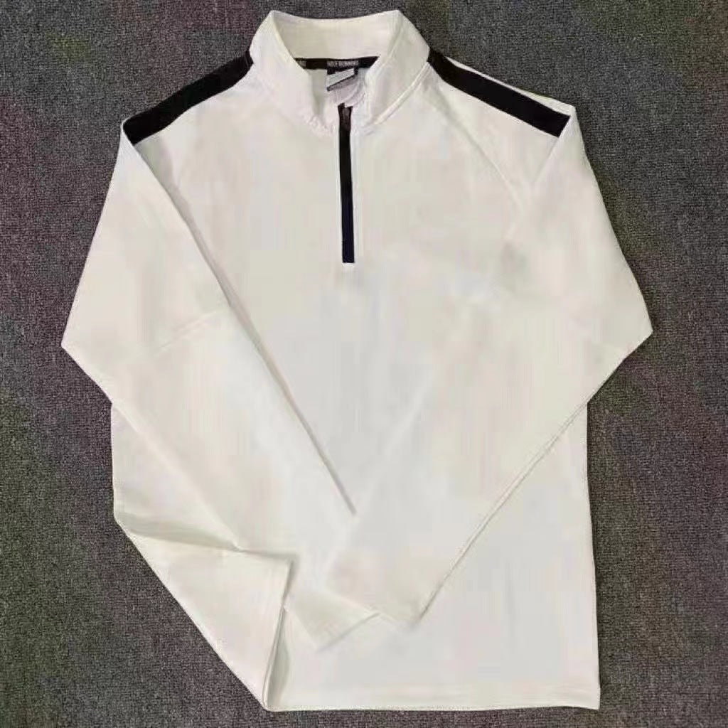 Half-Zipper Training Clothes Men's Long-Sleeved Quick-Dry Running Clothes Sports Track and Field Sports T-Shirt Top Running Fitness Clothes