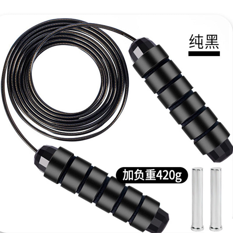Special Competition Jump Rope for High School Entrance Exams, Steel Wire Rope for Students and Children, Amazon Cross-Border Bestseller, Weighted Bearing Pvc Jump Rope