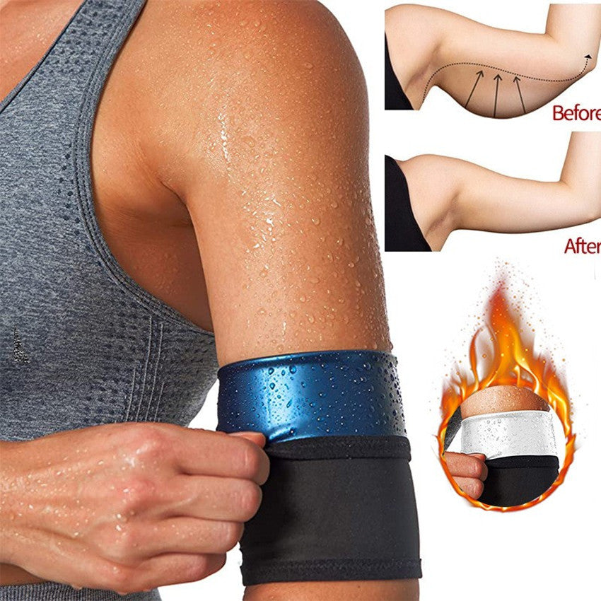 Amazon Women's Body Shaping Sweaty Arm Set Cross-border European and American Fitness Yoga Exercise Arm Sweaty Arm Belt Protector