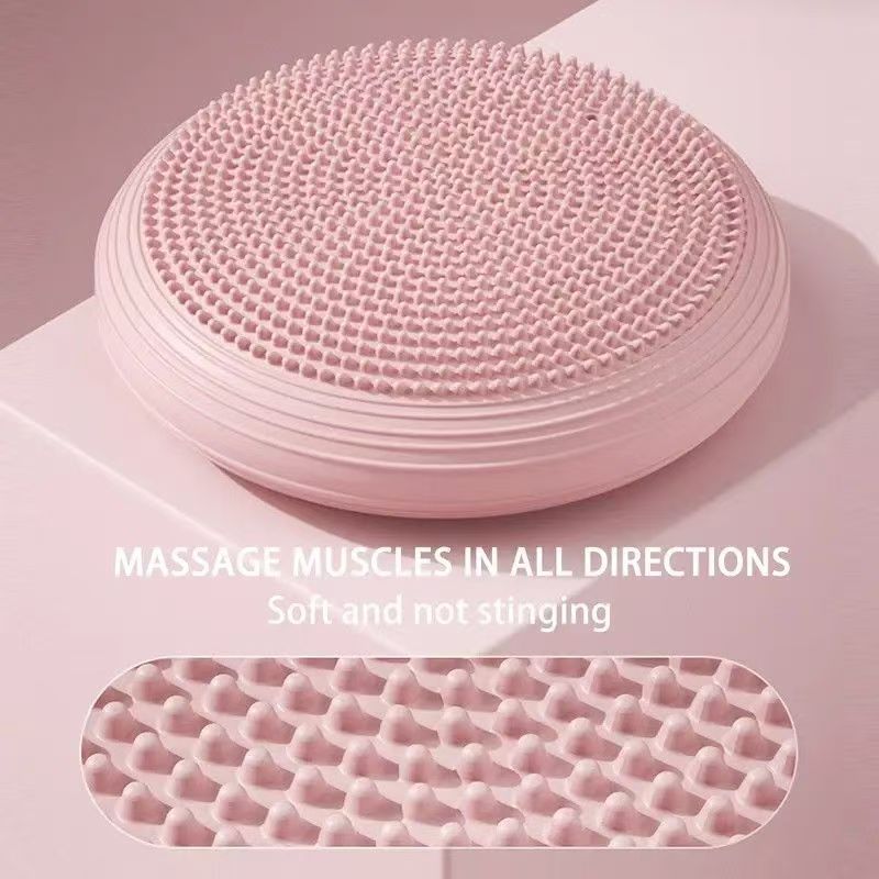 PVC Yoga Balance Mat Inflatable Massage Cushion Thickened Explosion-proof Balance Ball Sports Fitness Balance Trainer