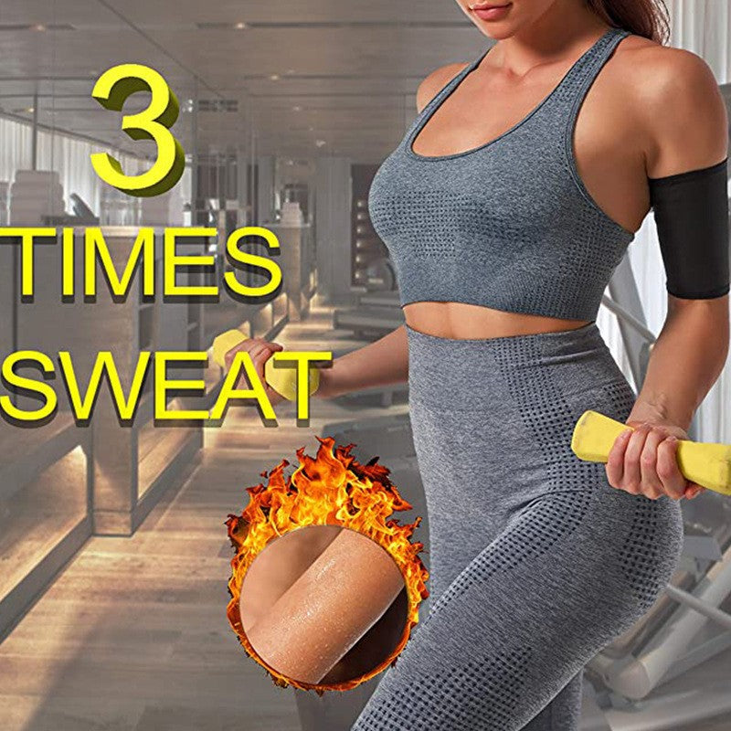 Amazon Women's Body Shaping Sweaty Arm Set Cross-border European and American Fitness Yoga Exercise Arm Sweaty Arm Belt Protector