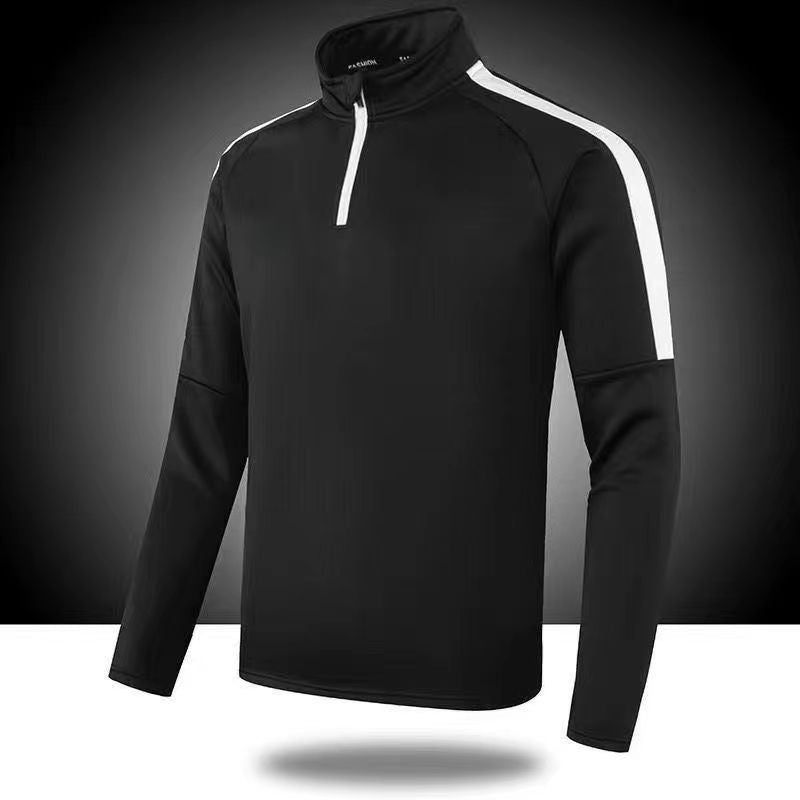 Half-Zipper Training Clothes Men's Long-Sleeved Quick-Dry Running Clothes Sports Track and Field Sports T-Shirt Top Running Fitness Clothes