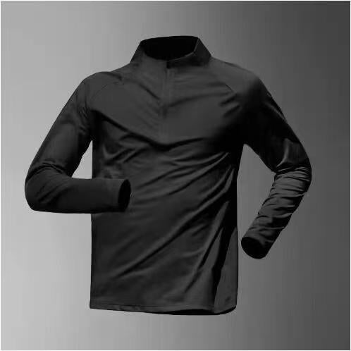 Half-Zipper Training Clothes Men's Long-Sleeved Quick-Dry Running Clothes Sports Track and Field Sports T-Shirt Top Running Fitness Clothes