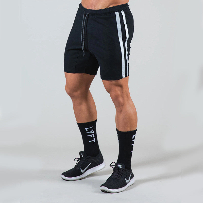 2021 spring and summer new elastic fitness shorts muscle fitness brother running sports leisure shorts men's wholesale