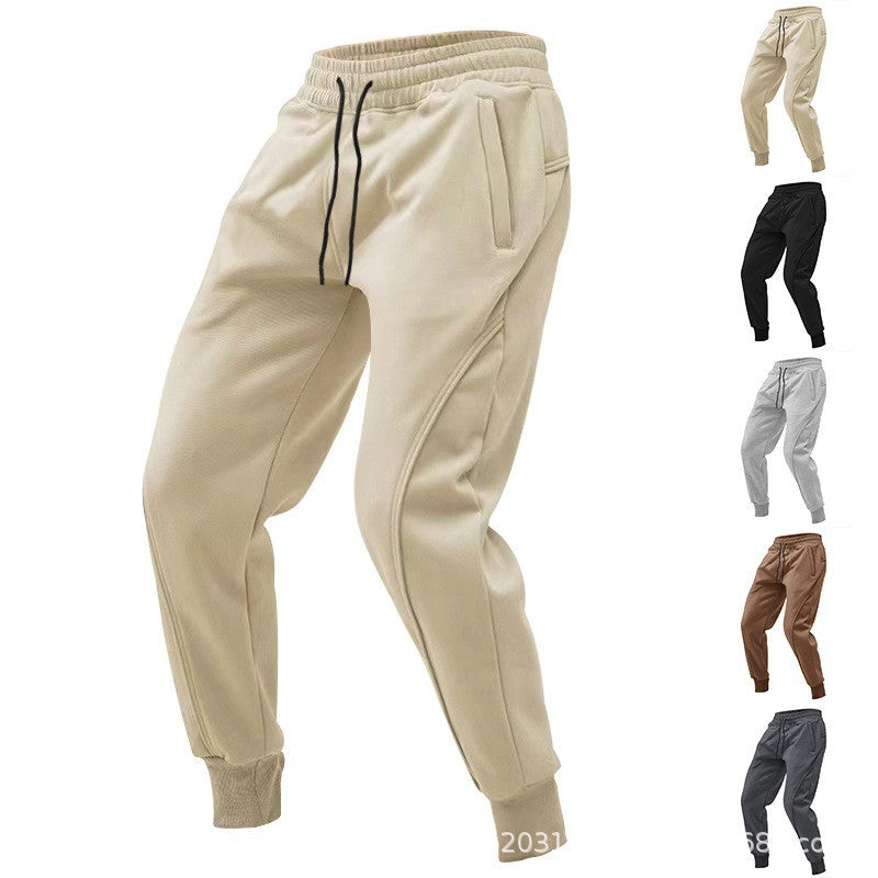 Cross-Border American-Style Sports Pants for Men, New Spring and Autumn Casual Running Fitness Loose Tapered Jogger Pants