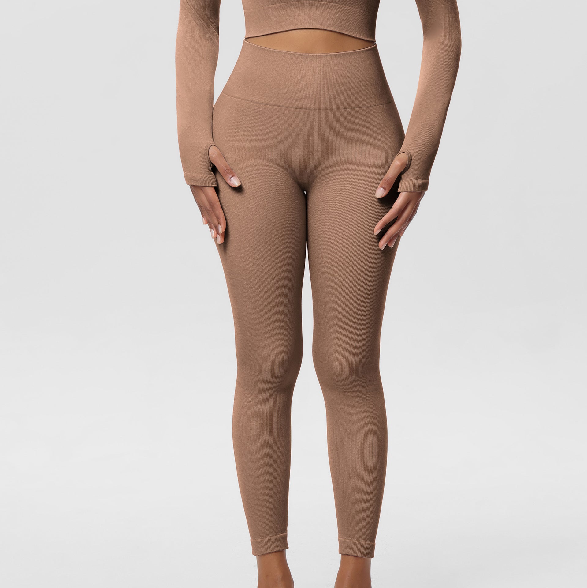 Summer Outer Wearing Non-awkward Line Sports Yoga Seamless Hip Lifting Leggings Women's High Waist Hip Abdominal Tucking Pants