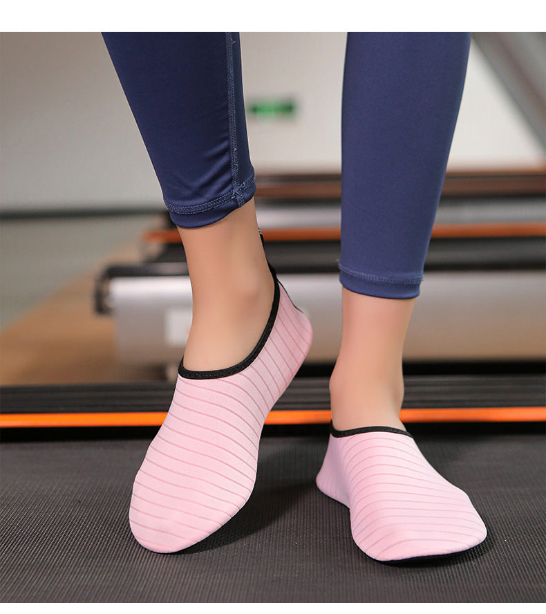 Yoga Shoes Men's and Women's Breathable Soft Bottom Non-Slip Wear-Resistant Rope Skipping Exercise Dance Treadmill Lightweight Indoor Fitness Shoes