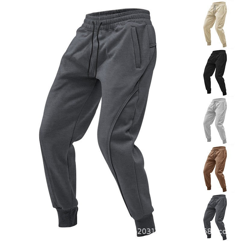 Cross-Border American-Style Sports Pants for Men, New Spring and Autumn Casual Running Fitness Loose Tapered Jogger Pants