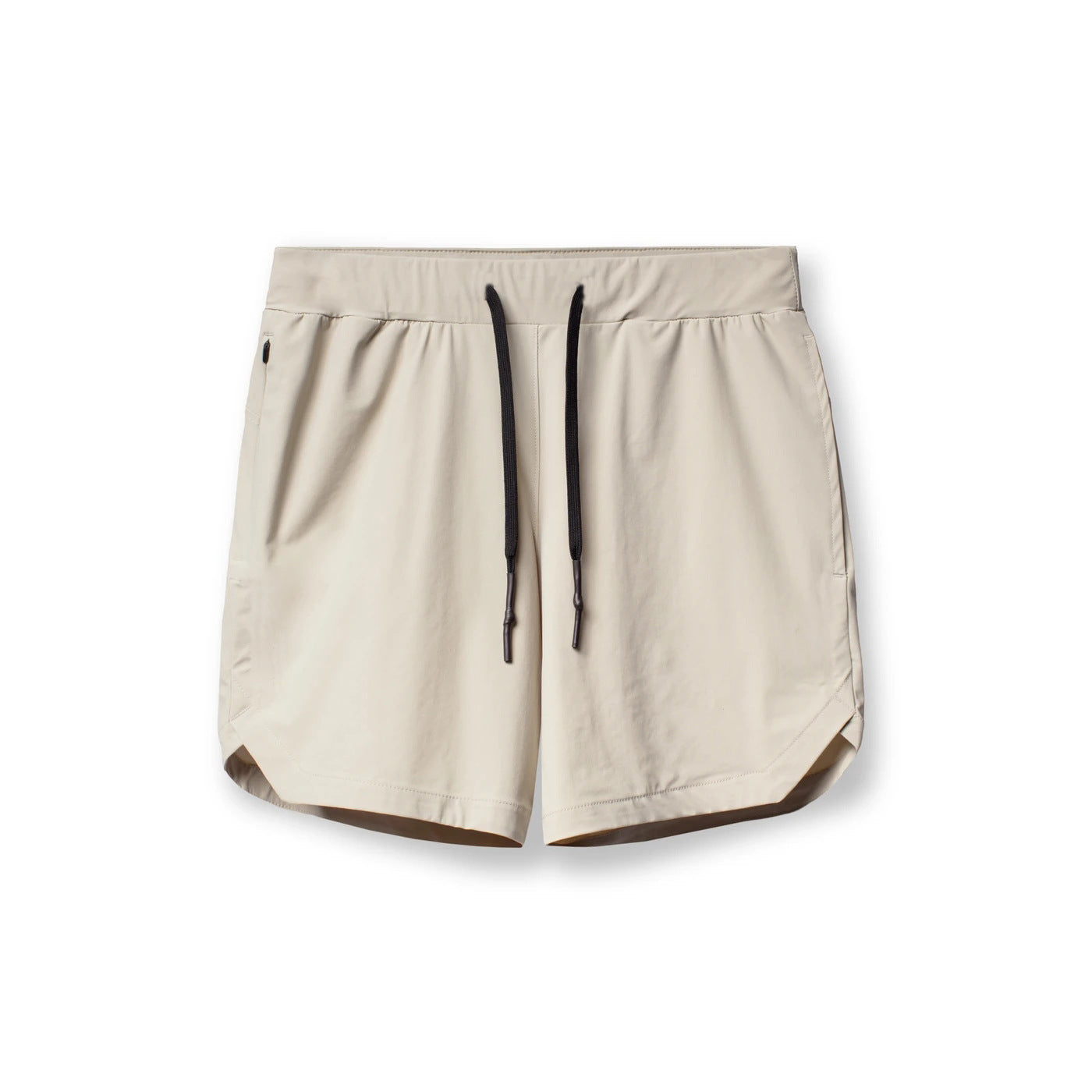 Crazy muscle men's shorts single layer woven quick-drying solid color running fitness sports casual American fifth pants