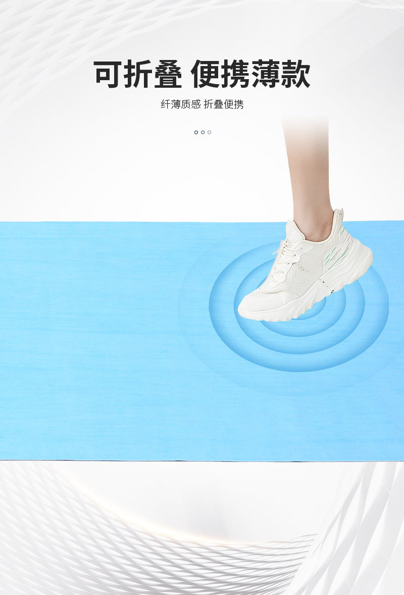 Sweat-Absorbent, Non-Slip, All-Cotton Yoga Mat Towel, Foldable Dirt-Proof Blanket