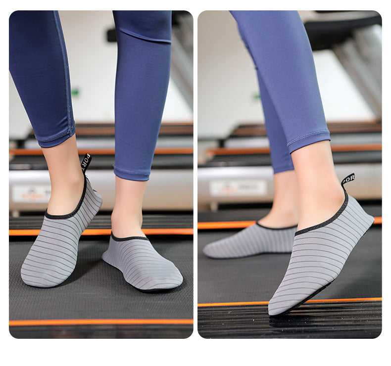 Yoga Shoes Men's and Women's Breathable Soft Bottom Non-Slip Wear-Resistant Rope Skipping Exercise Dance Treadmill Lightweight Indoor Fitness Shoes