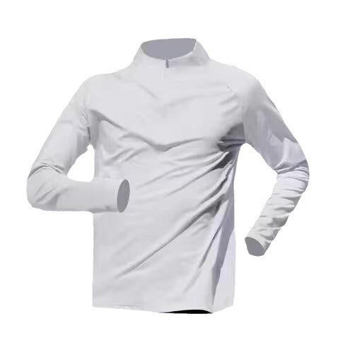 Half-Zipper Training Clothes Men's Long-Sleeved Quick-Dry Running Clothes Sports Track and Field Sports T-Shirt Top Running Fitness Clothes