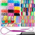 Cross-Border Kidsren's Small Rubber Band Clip Set 24 Grids Colorful Hair Rope Baby Hair Band Headband DIY Hair Accessories Hair Tie