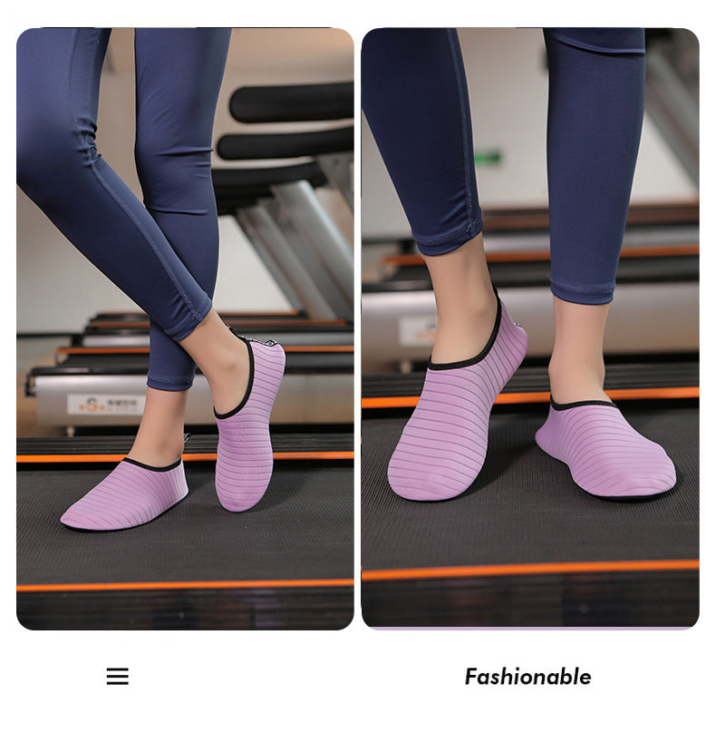 Yoga Shoes Men's and Women's Breathable Soft Bottom Non-Slip Wear-Resistant Rope Skipping Exercise Dance Treadmill Lightweight Indoor Fitness Shoes