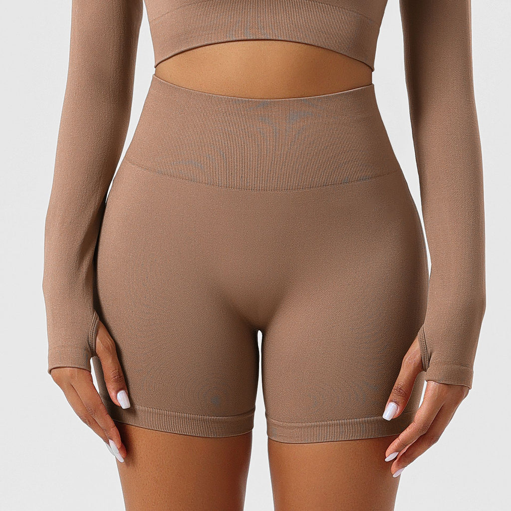 Summer Outer Wearing Non-awkward Line Sports Yoga Seamless Hip Lifting Leggings Women's High Waist Hip Abdominal Tucking Pants