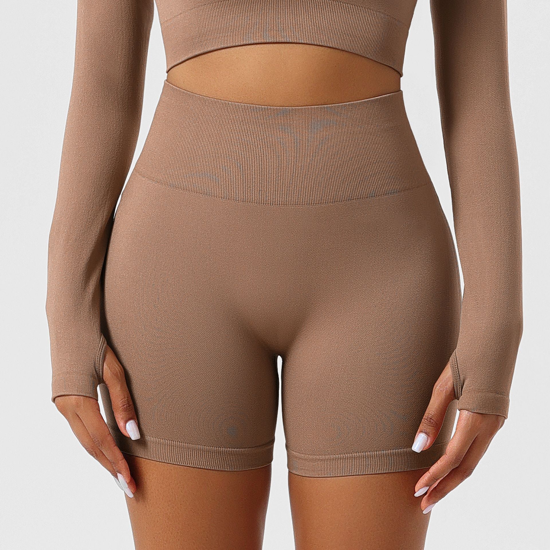 Summer Outer Wearing Non-awkward Line Sports Yoga Seamless Hip Lifting Leggings Women's High Waist Hip Abdominal Tucking Pants