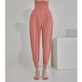High-Waisted Women's Athletic Pants, Long Pants for Aerobics, Fitness, Dance, Loose Carrot Pants, Harem Jogger Pants for Running