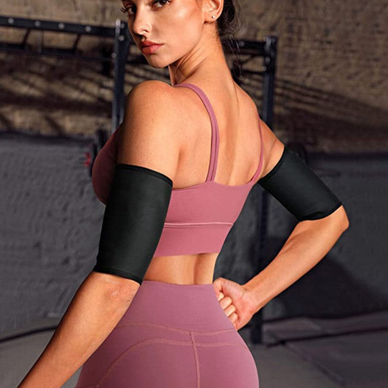 Amazon Women's Body Shaping Sweaty Arm Set Cross-border European and American Fitness Yoga Exercise Arm Sweaty Arm Belt Protector