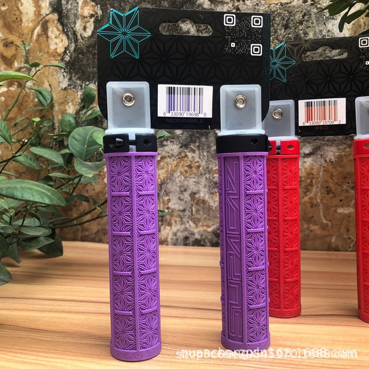 Cross-border wholesale Supacaz chrysanthemum handle set mountain bike silicone handle set off-road single lock shock-absorbing non-slip handle