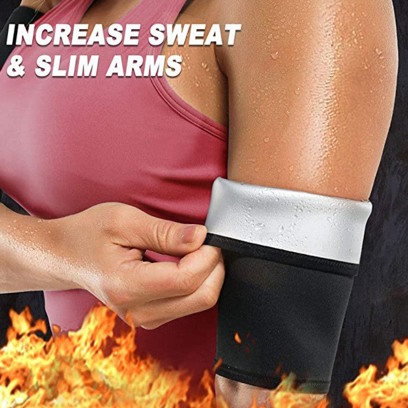 Amazon Women's Body Shaping Sweaty Arm Set Cross-border European and American Fitness Yoga Exercise Arm Sweaty Arm Belt Protector
