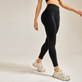 Cross-Border High-Waisted Peach Butt Quick-Drying Breathable High-Waisted Slim-Fitting Leggings Running Fitness Yoga Sports Tights