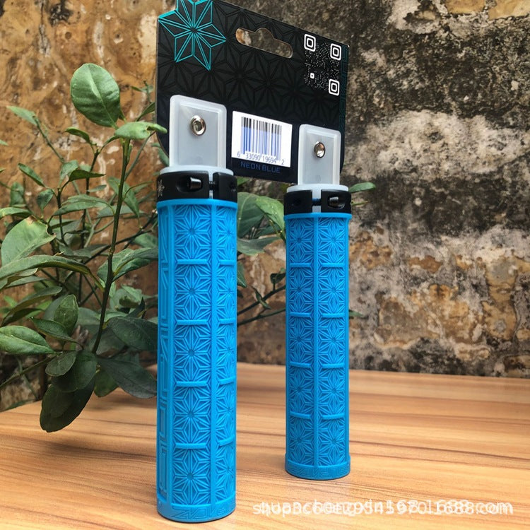 Cross-border wholesale Supacaz chrysanthemum handle set mountain bike silicone handle set off-road single lock shock-absorbing non-slip handle