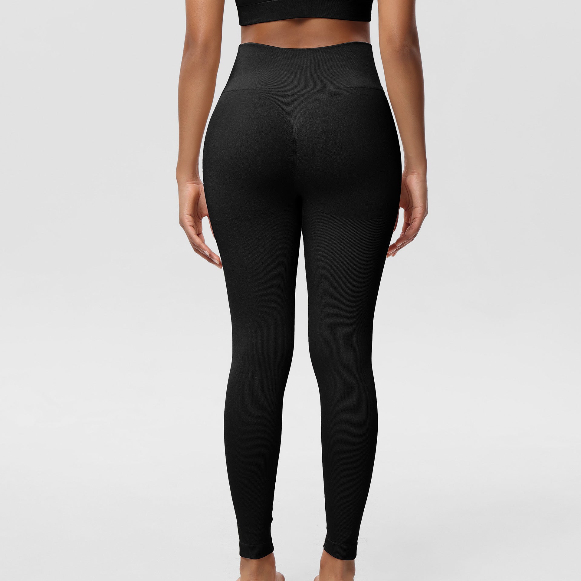 Summer Outer Wearing Non-awkward Line Sports Yoga Seamless Hip Lifting Leggings Women's High Waist Hip Abdominal Tucking Pants