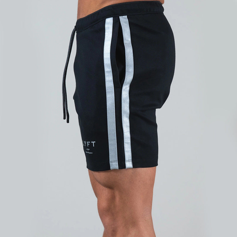 2021 spring and summer new elastic fitness shorts muscle fitness brother running sports leisure shorts men's wholesale