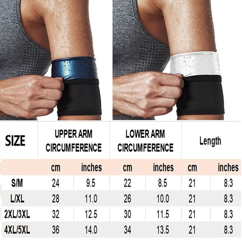 Amazon Women's Body Shaping Sweaty Arm Set Cross-border European and American Fitness Yoga Exercise Arm Sweaty Arm Belt Protector