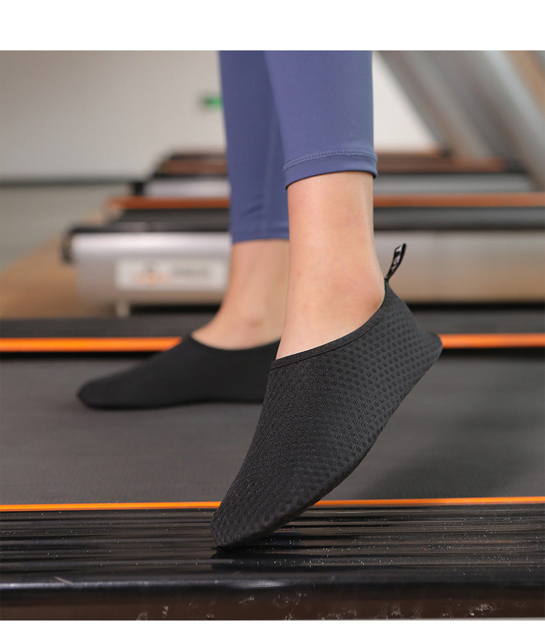 Yoga Shoes Men's and Women's Breathable Soft Bottom Non-Slip Wear-Resistant Rope Skipping Exercise Dance Treadmill Lightweight Indoor Fitness Shoes