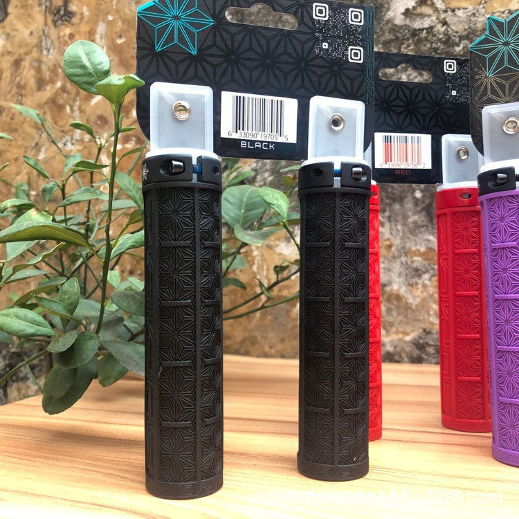 Cross-border wholesale Supacaz chrysanthemum handle set mountain bike silicone handle set off-road single lock shock-absorbing non-slip handle