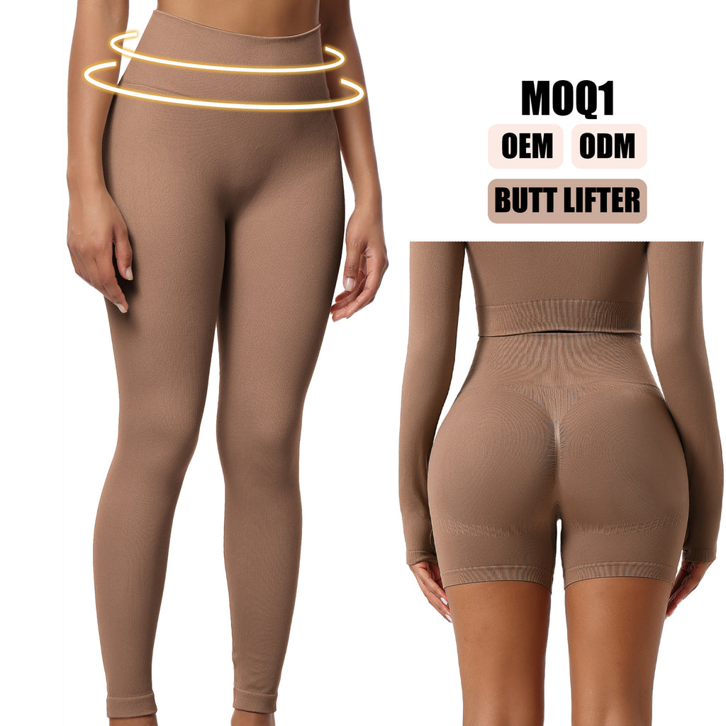 Summer Outer Wearing Non-awkward Line Sports Yoga Seamless Hip Lifting Leggings Women's High Waist Hip Abdominal Tucking Pants