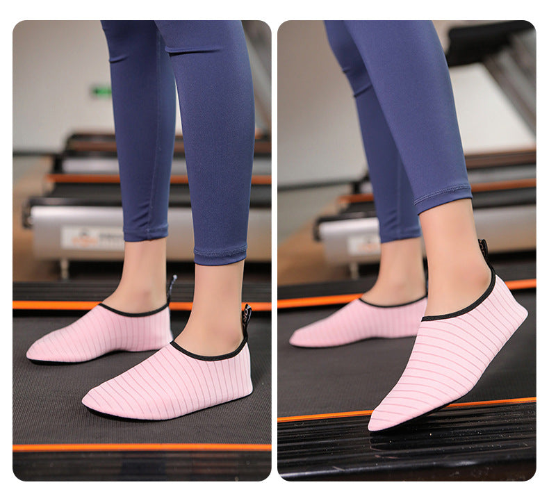 Yoga Shoes Men's and Women's Breathable Soft Bottom Non-Slip Wear-Resistant Rope Skipping Exercise Dance Treadmill Lightweight Indoor Fitness Shoes