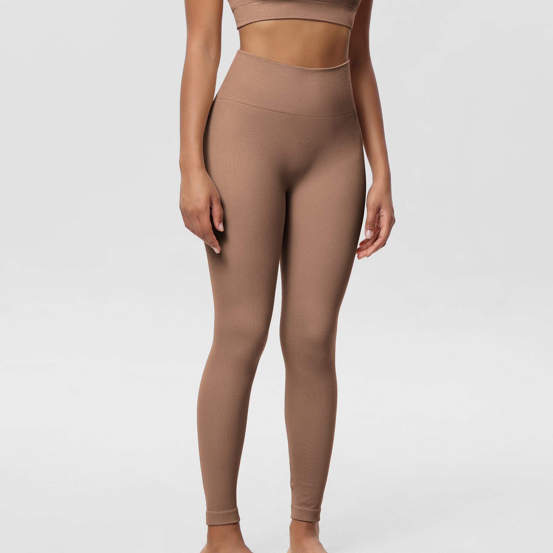 Summer Outer Wearing Non-awkward Line Sports Yoga Seamless Hip Lifting Leggings Women's High Waist Hip Abdominal Tucking Pants