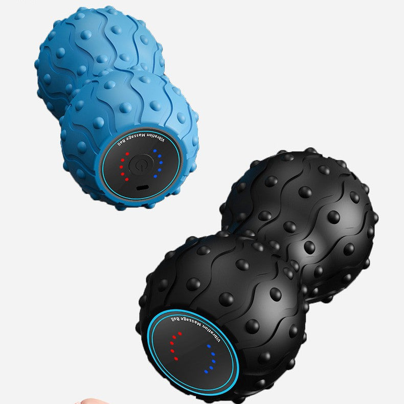 New Electric Fascia Explosion Vibration Massage Ball Peanut Ball Body Massage Foam Shaft Vibration Muscle Roller
