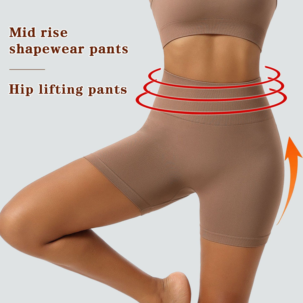 Summer Outer Wearing Non-awkward Line Sports Yoga Seamless Hip Lifting Leggings Women's High Waist Hip Abdominal Tucking Pants