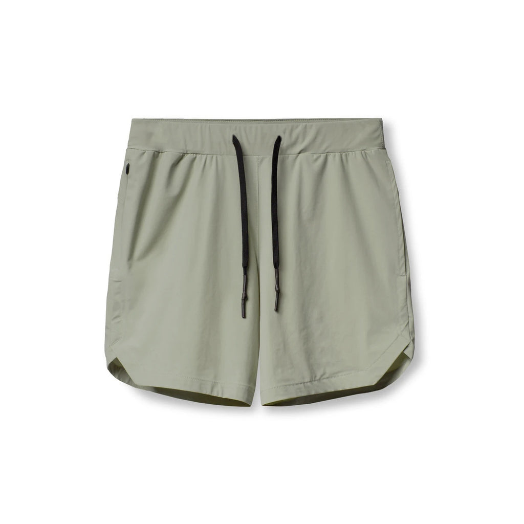 Crazy muscle men's shorts single layer woven quick-drying solid color running fitness sports casual American fifth pants