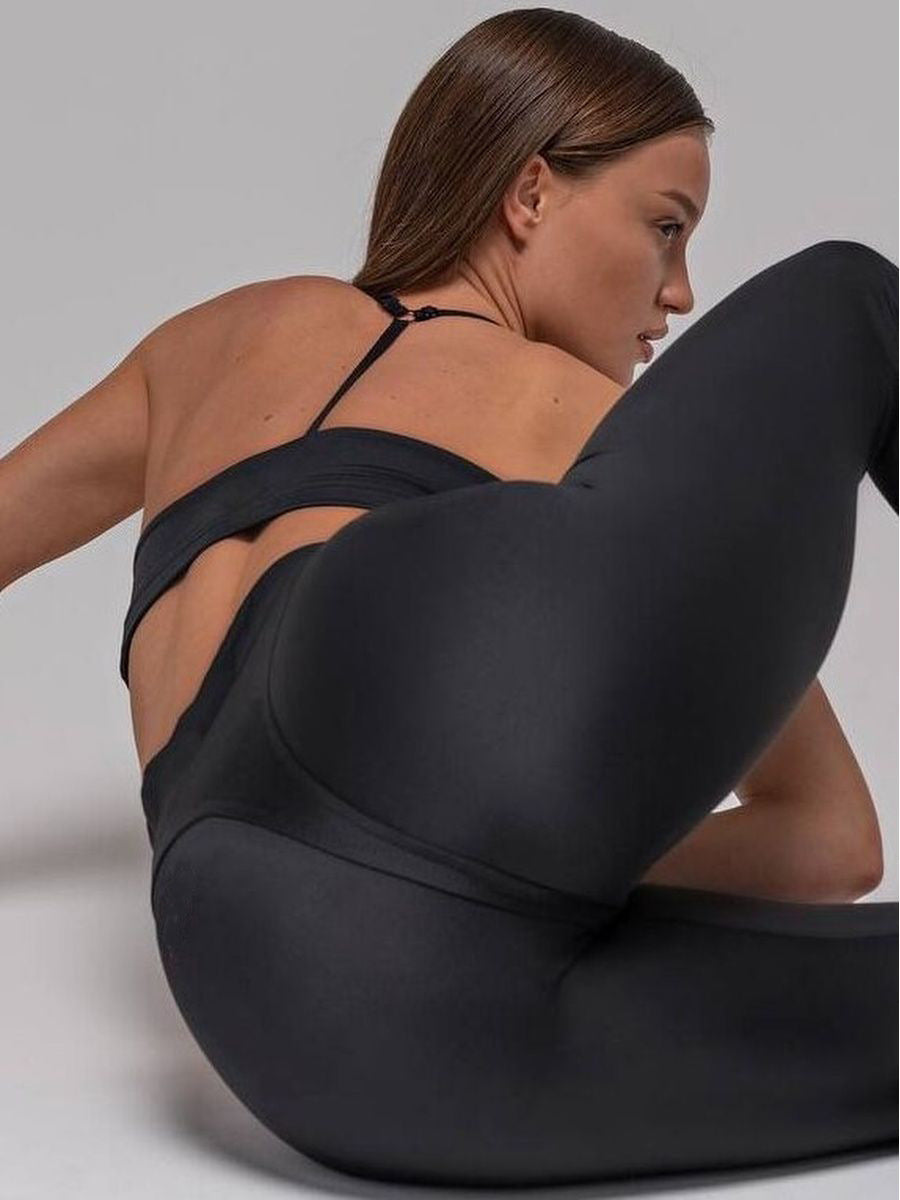 High-Waisted Tummy Control Fitness Pants for Women, Quick-Dry, High-Elasticity, Color-Blocked, Tight-Fitting, Trendy Peach-Lift Yoga Leggings