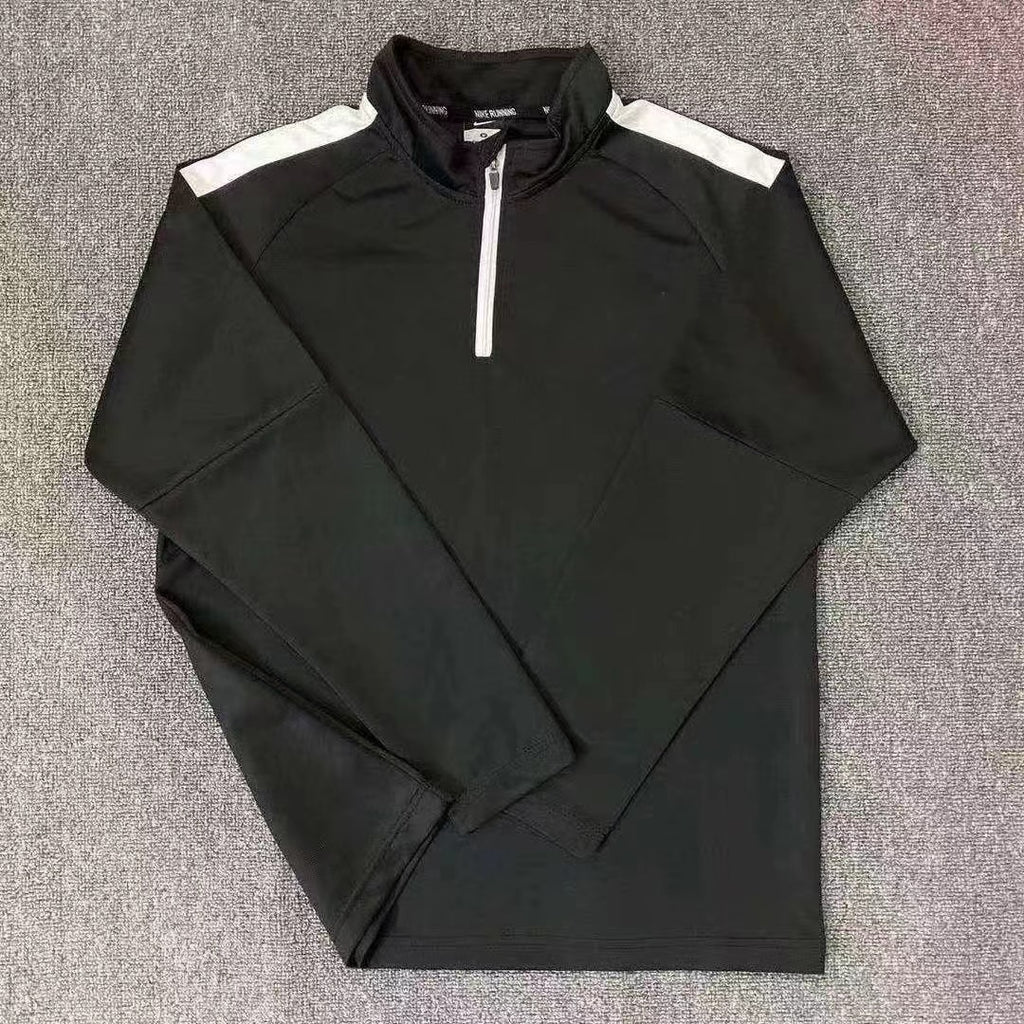 Half-Zipper Training Clothes Men's Long-Sleeved Quick-Dry Running Clothes Sports Track and Field Sports T-Shirt Top Running Fitness Clothes