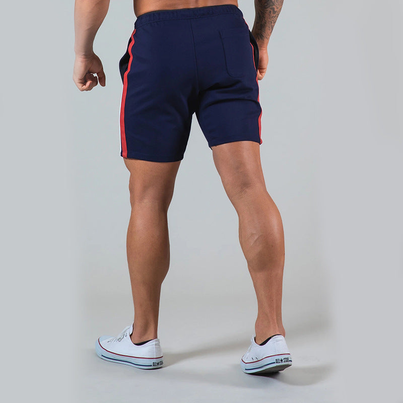 2021 spring and summer new elastic fitness shorts muscle fitness brother running sports leisure shorts men's wholesale