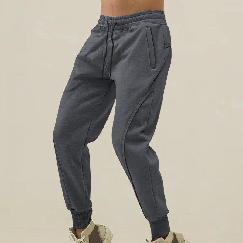 Cross-Border American-Style Sports Pants for Men, New Spring and Autumn Casual Running Fitness Loose Tapered Jogger Pants