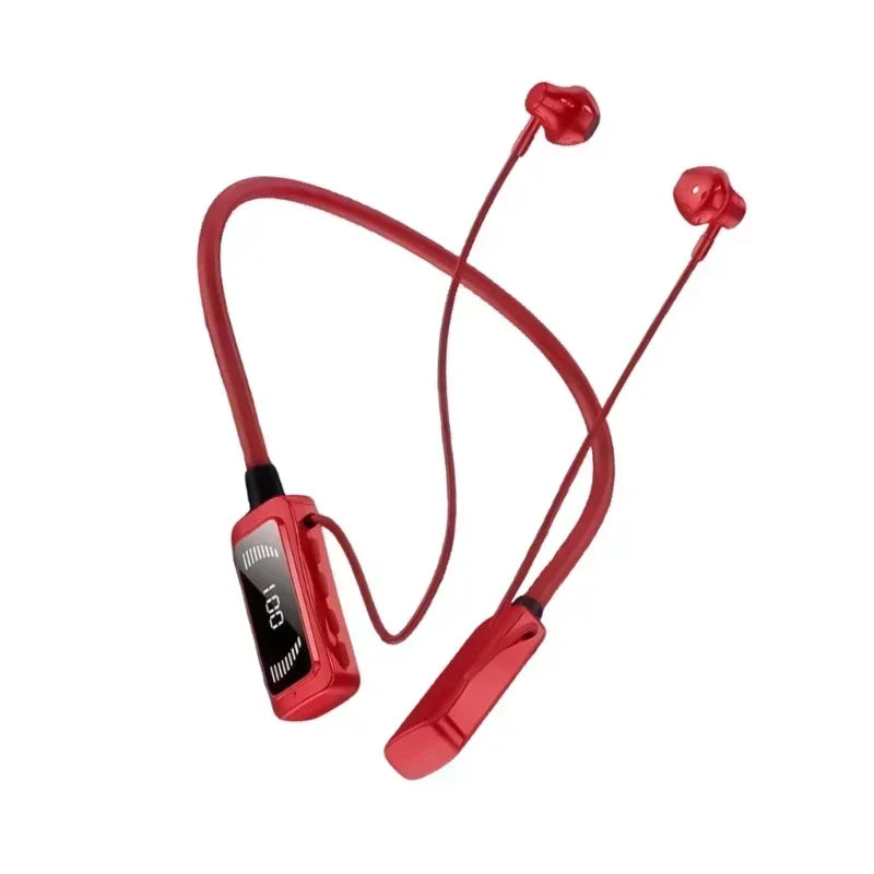 Wireless Sports Earbuds Bluetooth-compatible 5.3 Neckband Earphones with Noise Cancelling for Fitness Gym and Biking