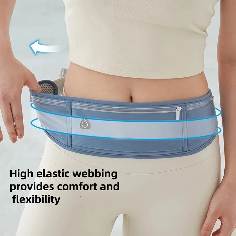 Running Waist Bag Men Women Invisible Elastic Running Belt Multifunction Sports Mobile Phone Waist Belt Bag Gym Fitness Marathon