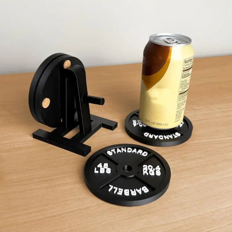 Barbell Bumper Plate Weight Plate ABS Cup With Storage Stand To Keep Table Organized M4YD