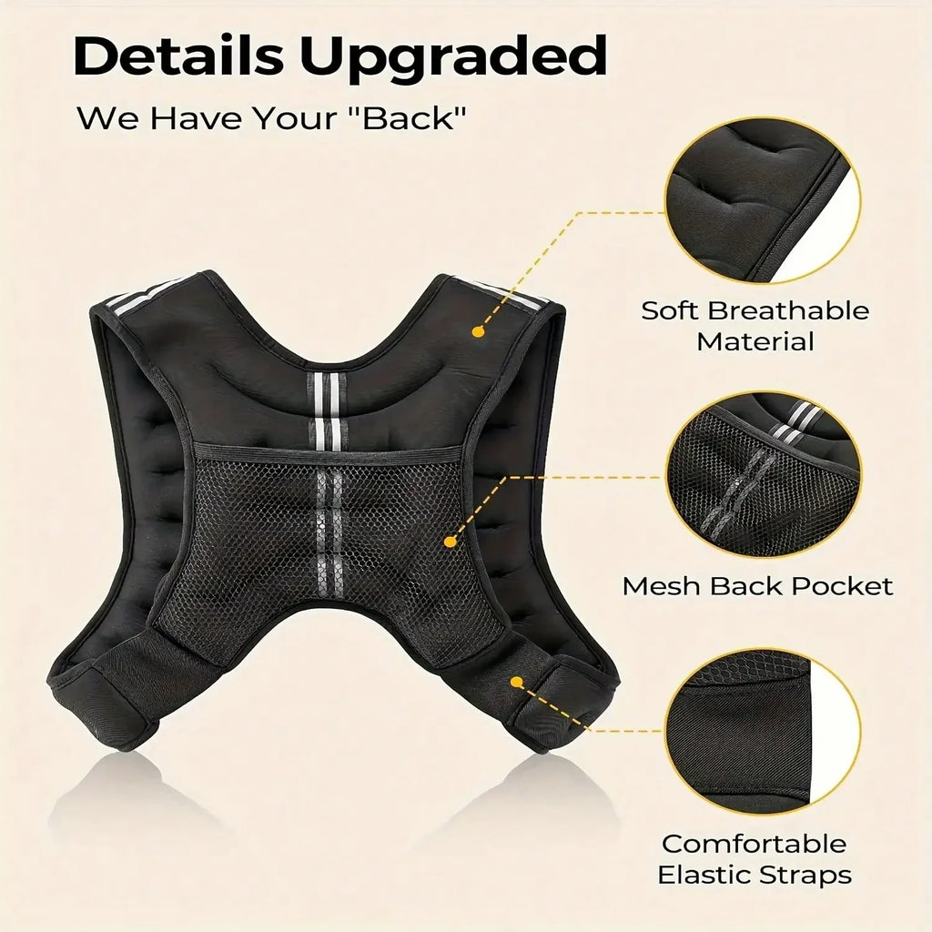 Cooling Breathable Weighted Vest for Men Women, 5kg load design, suitable for walking, fitness and daily cardio training