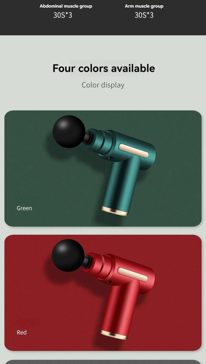 Mini Muscle Massage Gun Portable Deep Handheld Percussion Massager for Body Back Neck And Leg Pain Relief