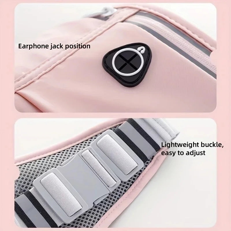 Running Waist Bag Men Women Invisible Elastic Running Belt Multifunction Sports Mobile Phone Waist Belt Bag Gym Fitness Marathon