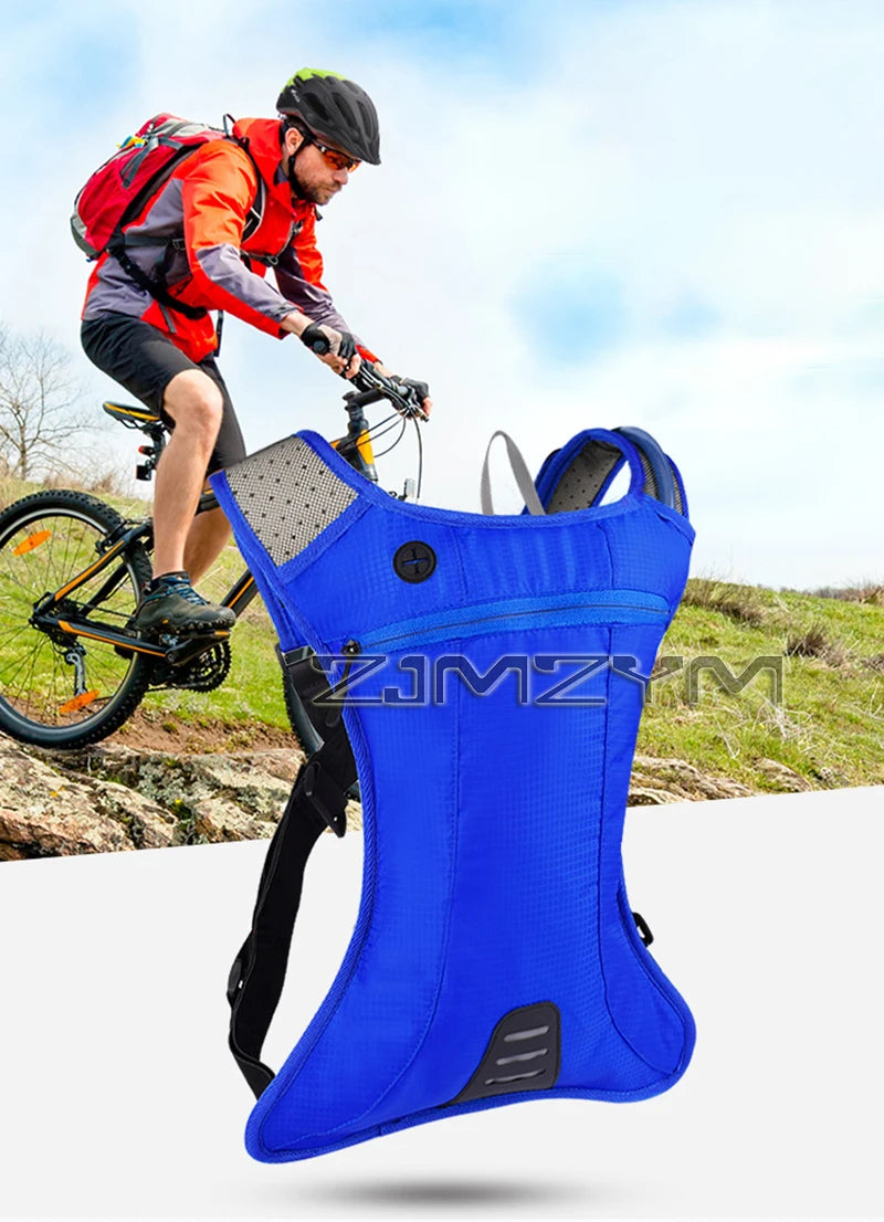 Waterproof Hydration Backpack Comfortable Breathable Sport Water Bag Backpacks With 2L Water Bag For Running Cycling Tourism