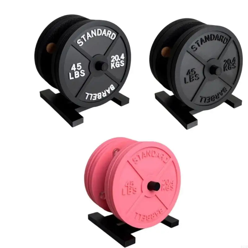Barbell Bumper Plate Weight Plate ABS Cup With Storage Stand To Keep Table Organized M4YD